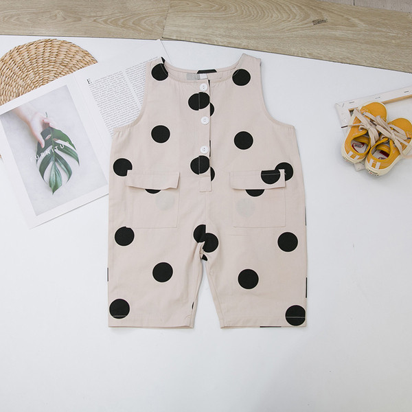 Salopeta moderna pentru copii cu puncte pentru baieti