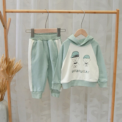 Set sport copii pentru baieti bluza + pantaloni in doua culori