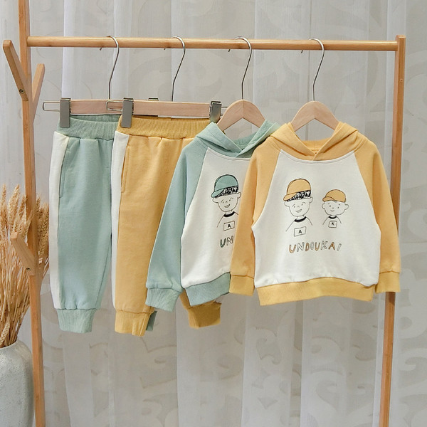 Set sport copii pentru baieti bluza + pantaloni in doua culori