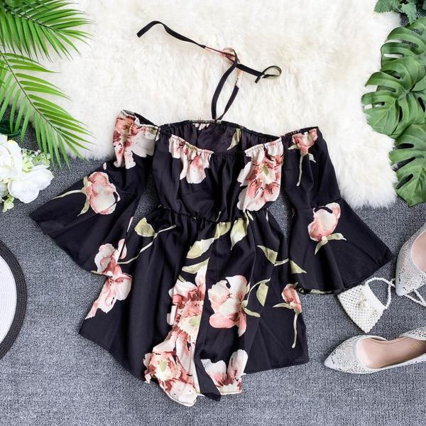 Salopeta dama cu model floral in mai multe culori