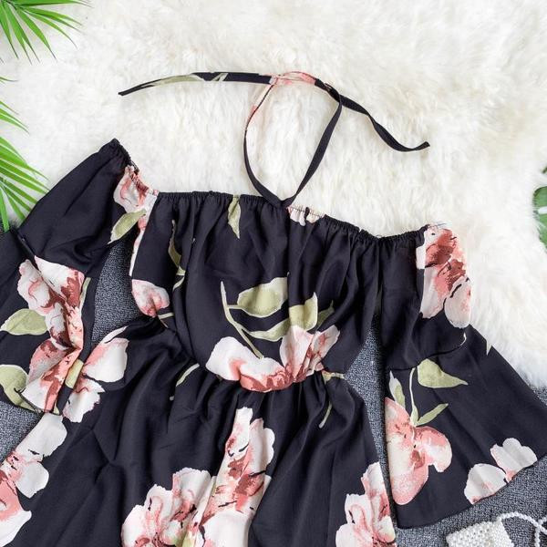 Salopeta dama cu model floral in mai multe culori