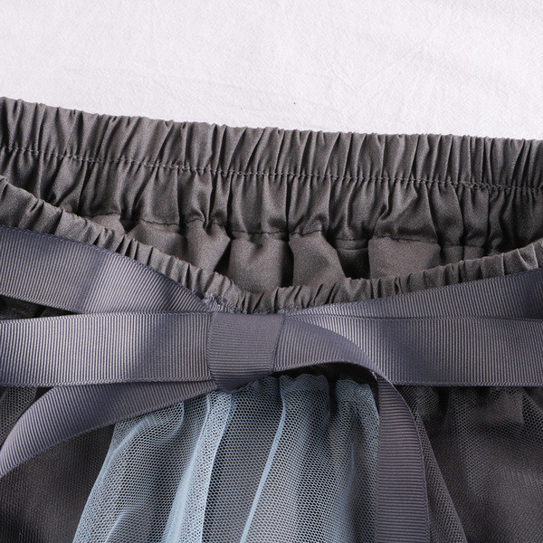 Fusta lunga de dama moderna in mai multe culori cu tul