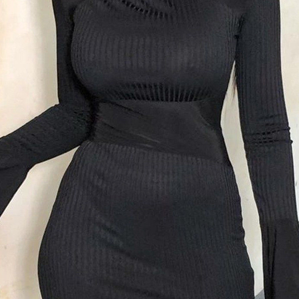 Rochie eleganta de dama Model subtire cu maneci lotus in negru si bej