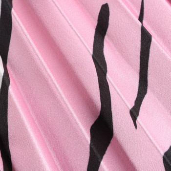 Fusta de dama plisata in doua culori cu talie inalta