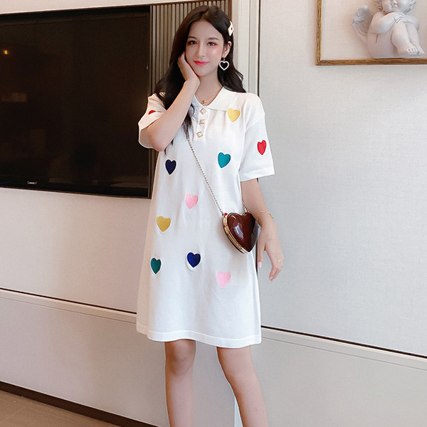 Rochie de dama actuala - model croiat cu maneci scurte in doua culori