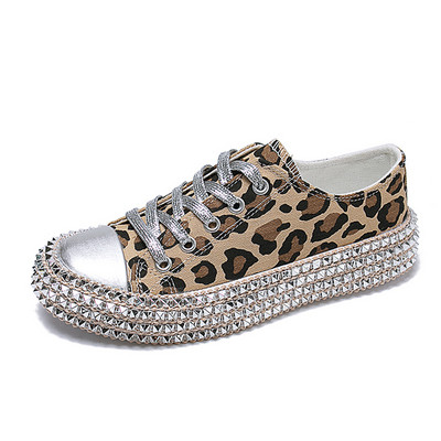 Adidași moderni de damă cu șireturi în două culori