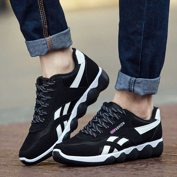 Tenisi casual barbatesti cu sireturi in trei culori