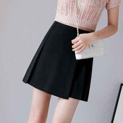 Fusta de dama moderna in trei culori cu talie inalta