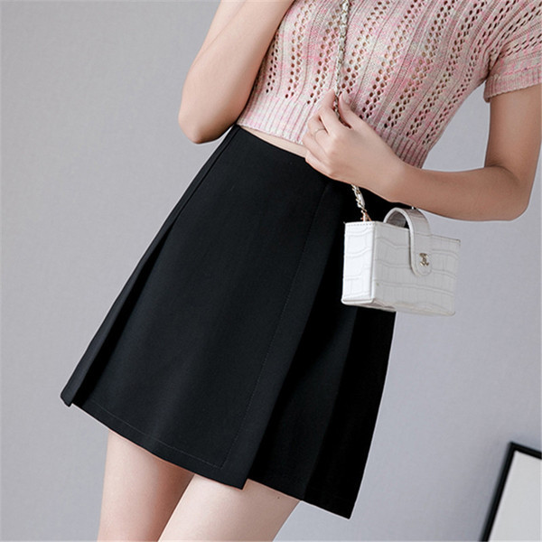 Fusta de dama moderna in trei culori cu talie inalta