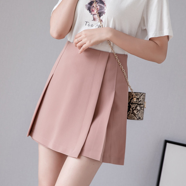 Fusta de dama moderna in trei culori cu talie inalta