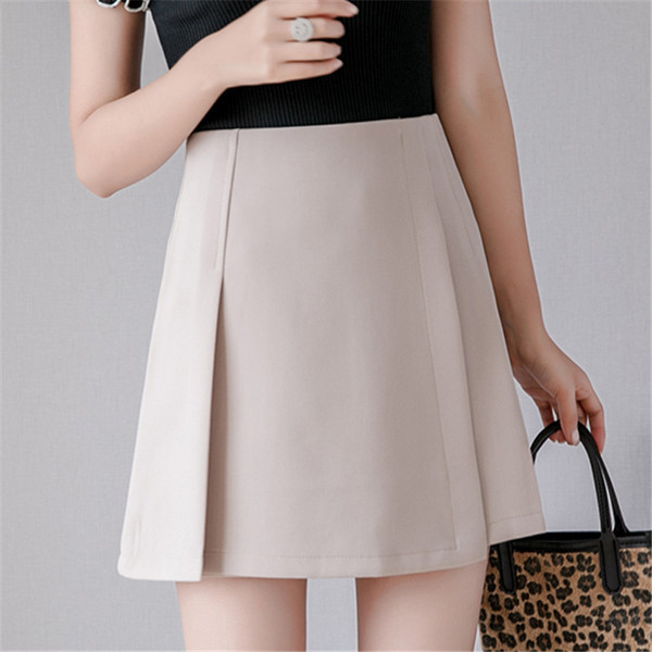 Fusta de dama moderna in trei culori cu talie inalta