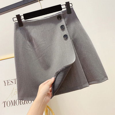 Fusta de dama cu nasturi in mai multe culori