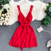 Rochie de dama eleganta cu bretele late in mai multe culori