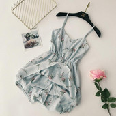 Salopeta de dama eleganta cu bretele subtiri in mai multe culori