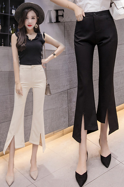 Актуален дамски панталон Slim модел в два цвята