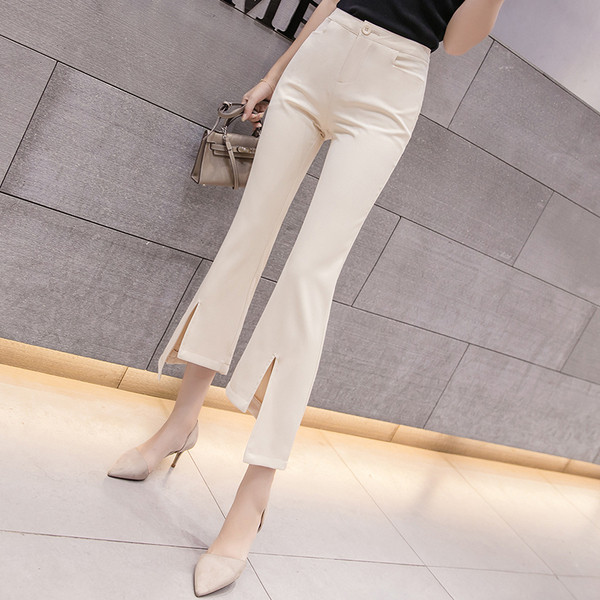 Актуален дамски панталон Slim модел в два цвята