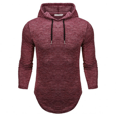 Bluza barbati casual cu cravate si gluga in mai multe culori