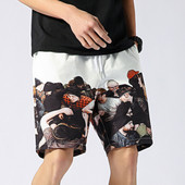 Pantaloni scurți casual cu aplicație în două culori