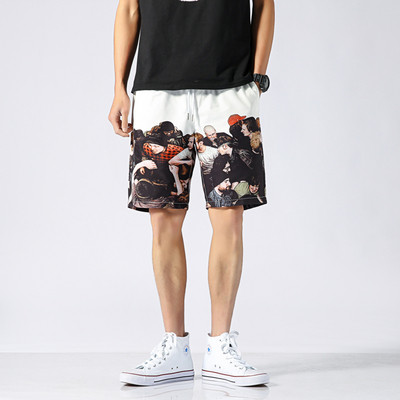 Pantaloni scurți casual cu aplicație în două culori