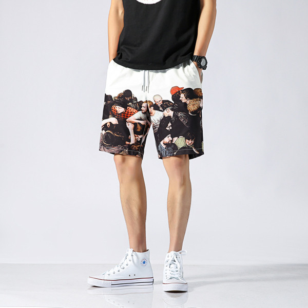 Pantaloni scurți casual cu aplicație în două culori