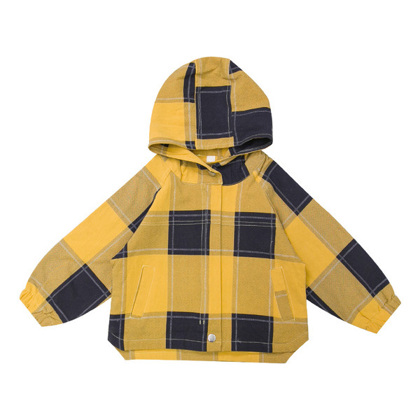 Geaca moderna pentru copii pentru baieti in rosu si galben