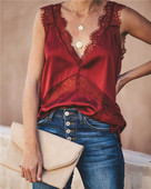 Top de damă elegant cu dantelă în mai multe culori