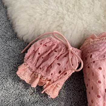 Rochie de dama cu cravate in alb si roz