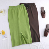 Fusta casual dama in patru culori cu nasturi