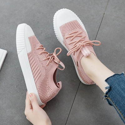 Γυναικεία casual αθλητικά παπούτσια με ίσια πέλματα και  κορδόνια σε τέσσερα χρώματα