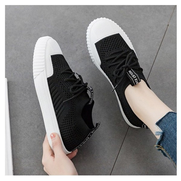 Γυναικεία casual αθλητικά παπούτσια με ίσια πέλματα και  κορδόνια σε τέσσερα χρώματα