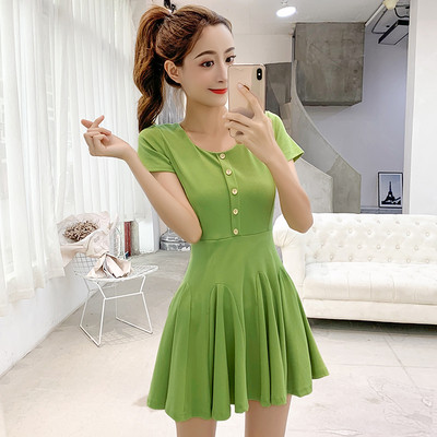 Rochie casual dama cu maneca scurta - model croiat