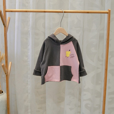 Hanorac zilnic pentru copii pentru baieti cu gluga - doua culori