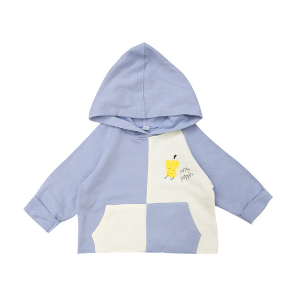 Hanorac zilnic pentru copii pentru baieti cu gluga - doua culori