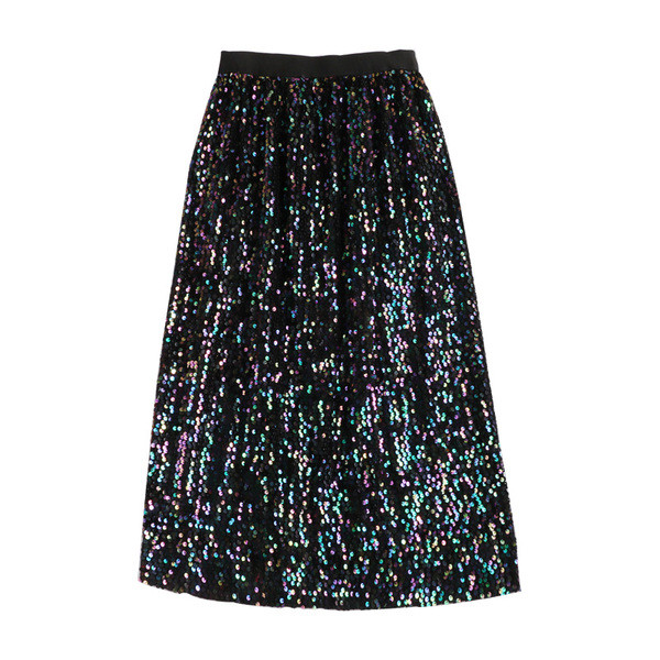 Fusta de dama moderna in trei culori cu paiete