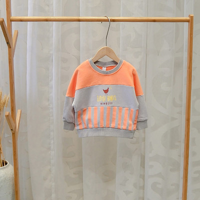 Bluza sport pentru copii in albastru si portocaliu pentru baieti