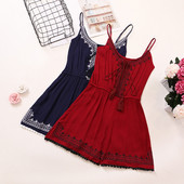 Salopeta casual dama cu cravate in mai multe culori