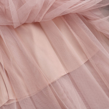 Fusta de dama moderna in cinci culori cu tul