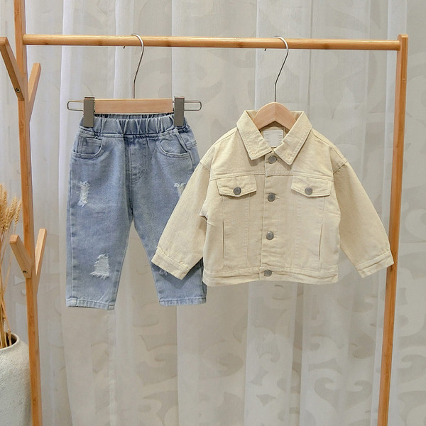 Geaca pentru copii model nou verde si bej pentru baieti