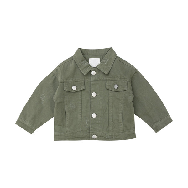 Geaca pentru copii model nou verde si bej pentru baieti