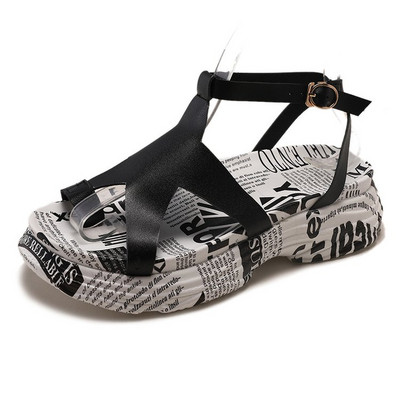 Sandale de dama moderne in trei culori din piele ecologica