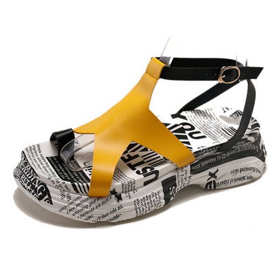 Sandale de dama moderne in trei culori din piele ecologica