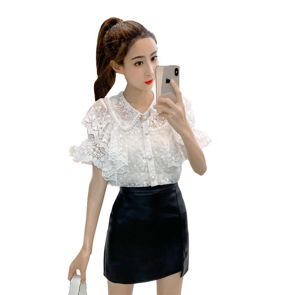 Bluză de damă elegantă din dantelă în două culori