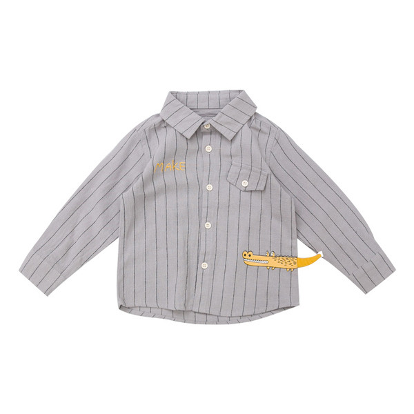 Bluză modernă pentru copii în dungi - două culori pentru băieți