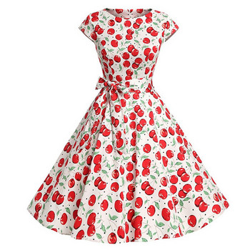 Rochie eleganta de dama cu aplicatie si cravate in alb