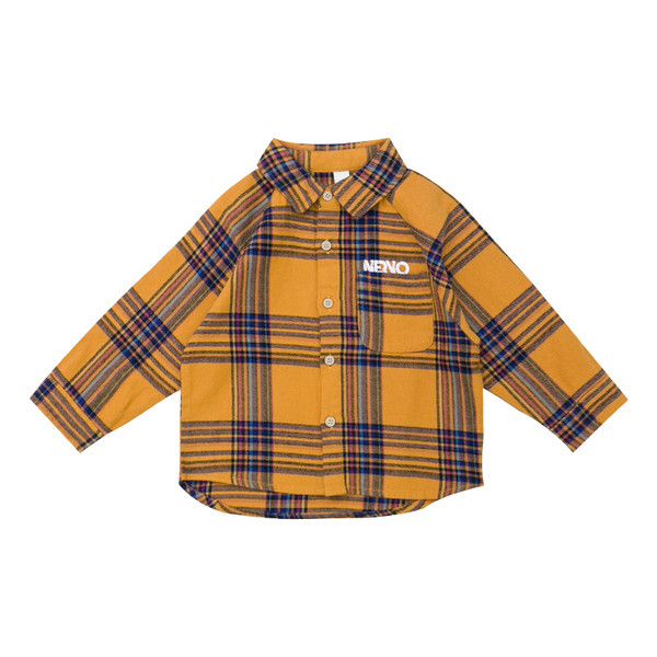 Cămașă modernă pentru copii în roșu și portocaliu pentru băieți