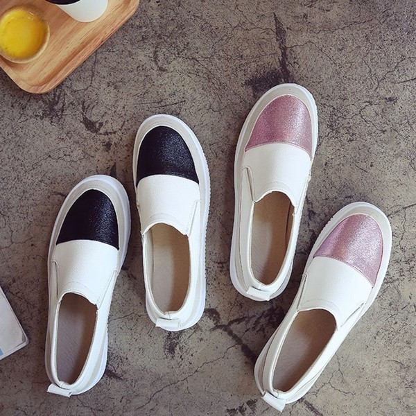 Pantofi moderni casual in patru culori cu talpa plata