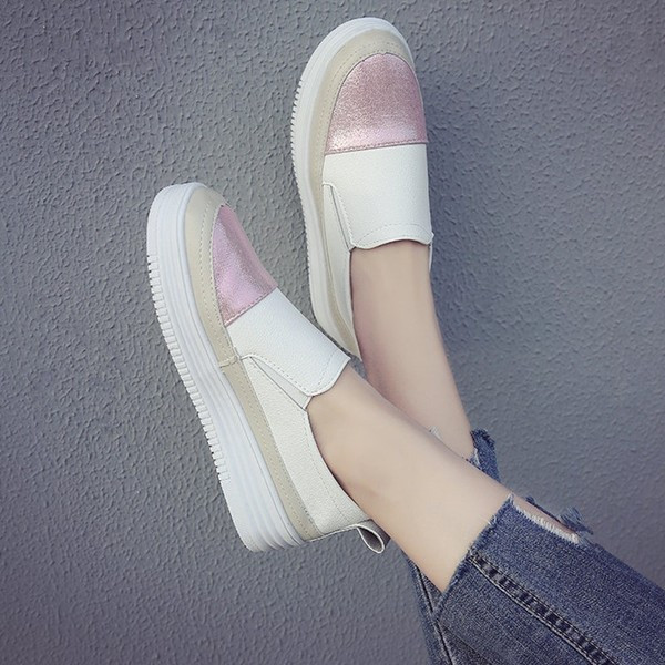 Pantofi moderni casual in patru culori cu talpa plata