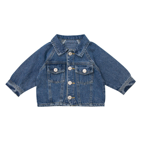 Jachetă de blugi pentru copii modernă pentru băieți în albastru