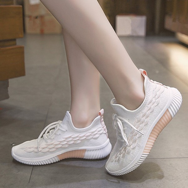 Μοντέρνα γυναικεία αθλητικά παπούτσια  σε τέσσερα χρώματα με δεσμούς