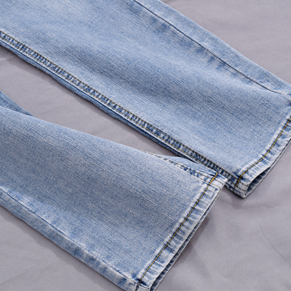 Blugi lungi casual de damă în negru și albastru